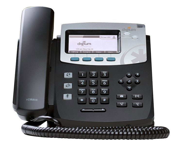 Digium D41 IP Phone with Icon keys
