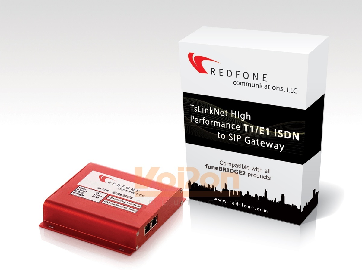 Redfone TsLinkNet High Performance Single T1 / E1 ISDN to SIP Gateway (TSLINK-750-4000-EC)