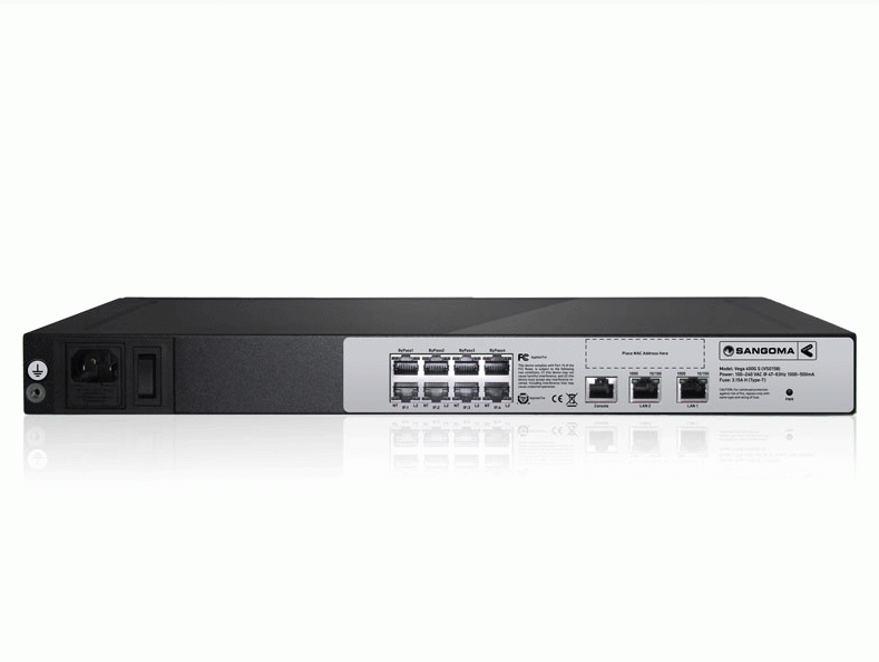 Sangoma Vega 400G, 4 T1/E1, failover, 90 VoIP channels, VEGA-4NG-090