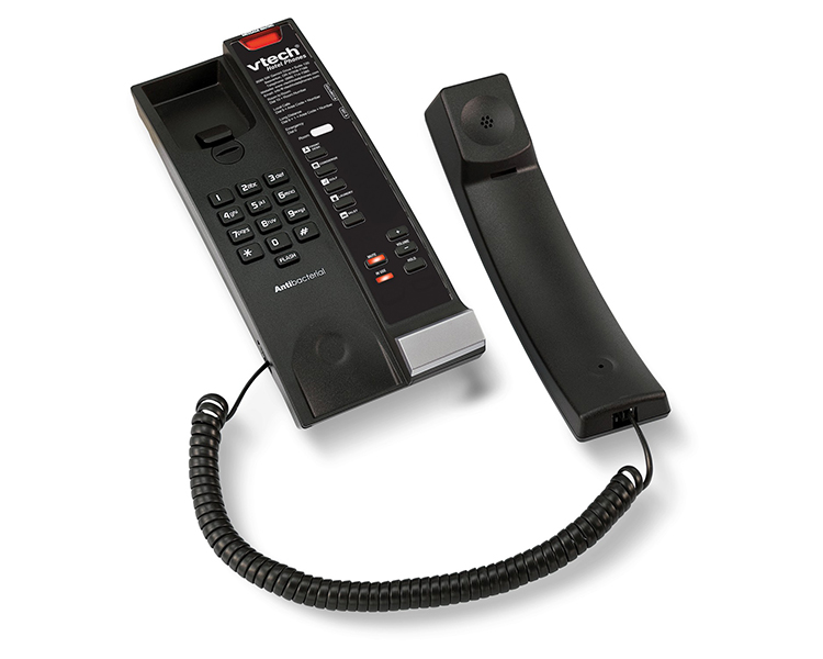 VTech S2211 1-Line SIP Hotel Phone - Silver & Black (80-H092-00-000)