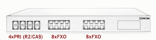 Xorcom Astribank Quad PRI/R2 16 FXO (XR0082)