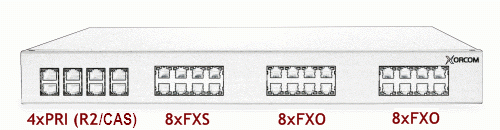 Xorcom Astribank Quad PRI/R2 16 FXO 8 FXS (XR0085)