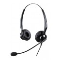 Mairdi contact center headset MRD-308D, Double earpiece, gooseneck Mic boom