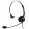 Mairdi contact center headset MRD-308S, Single earpiece, gooseneck Mic boom