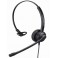 Mairdi contact center headset MRD-609, stylish design, single earpiece, Ratchet style microphone boom