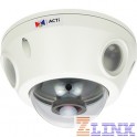 ACTi E925 5MP Outdoor Mini Fisheye Dome with D/N, Adaptive IR, Basic WDR, Fixed lens