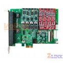 OpenVox A810E02 8 Port Analog PCI Express card + 2 FXO400 modules