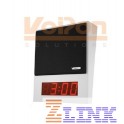 Valcom VIP-432-DF IP Speaker Faceplate Unit w/ Digital Clock - Talkback