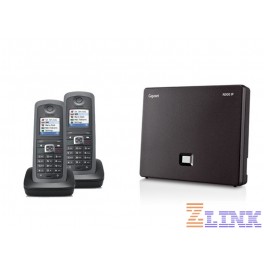 Gigaset N300IP DECT Base Station & Gigaset R410H Cordless DECT Phones - Two Handset Bundle