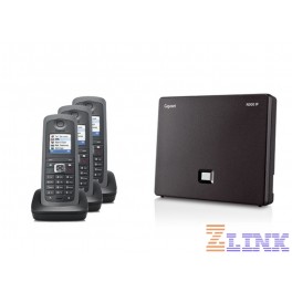 Gigaset N300IP DECT Base Station & Gigaset R410H Cordless DECT Phones - Three Handset Bundle