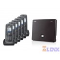 Gigaset N300IP DECT Base Station & Gigaset R410H Cordless DECT Phones - Six Handset Bundle
